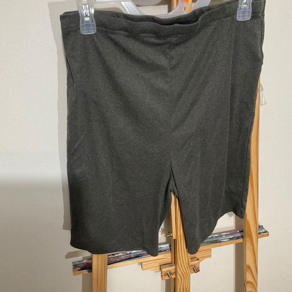 SHEIN maternity shorts size medium, gray, pull-on lounge shorts - Picture 2 of 6